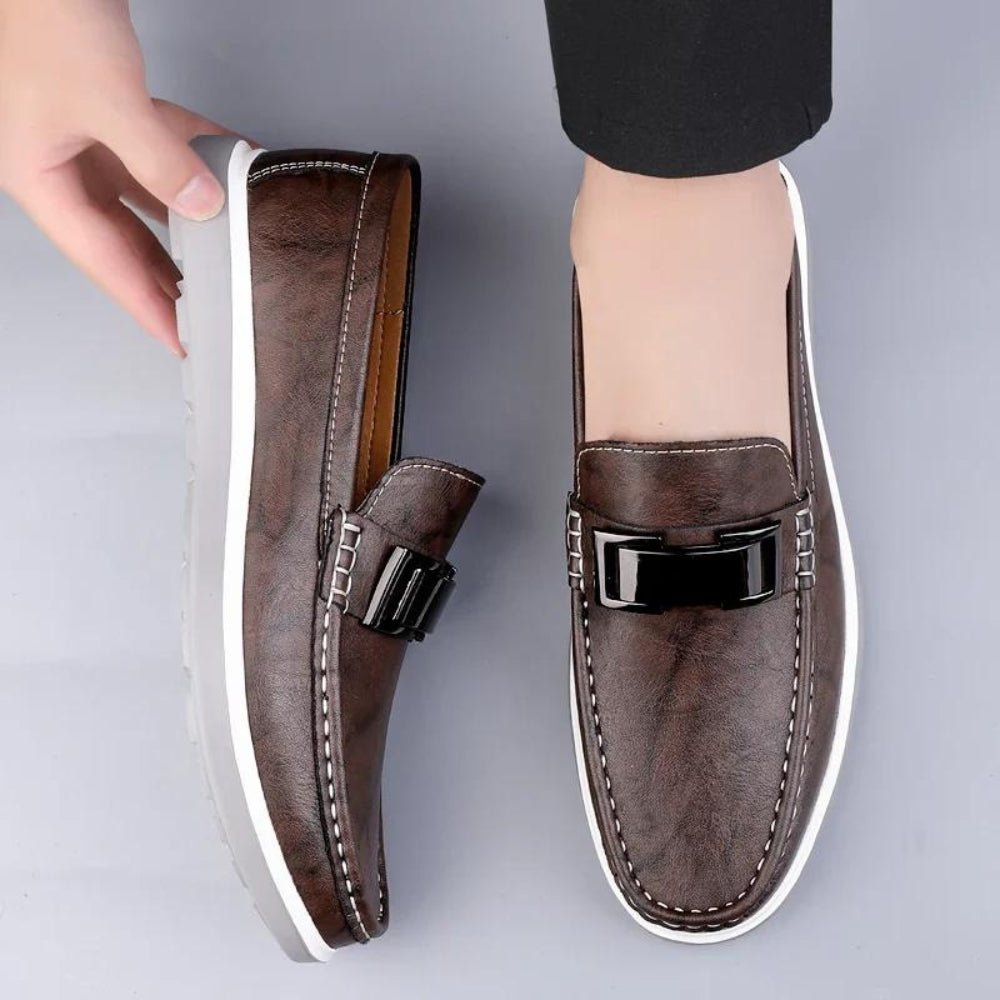 Murano Genuine Leather Loafers - Hayes Carter